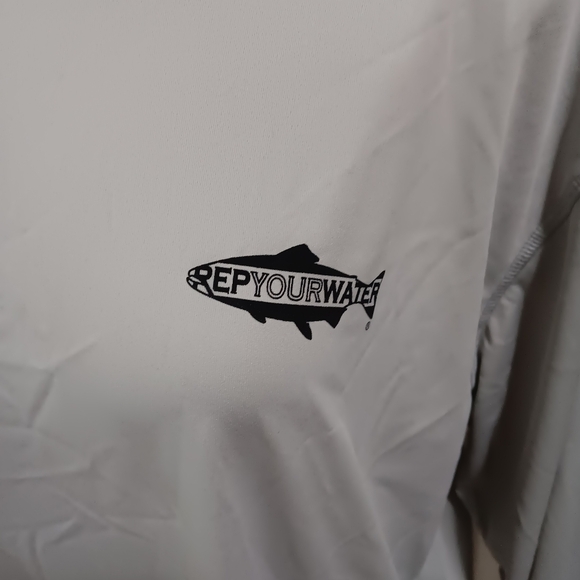 RepYourWater Sun Hoody Breathable Graphic Print Fishing Trout Size XL - Picture 3 of 5